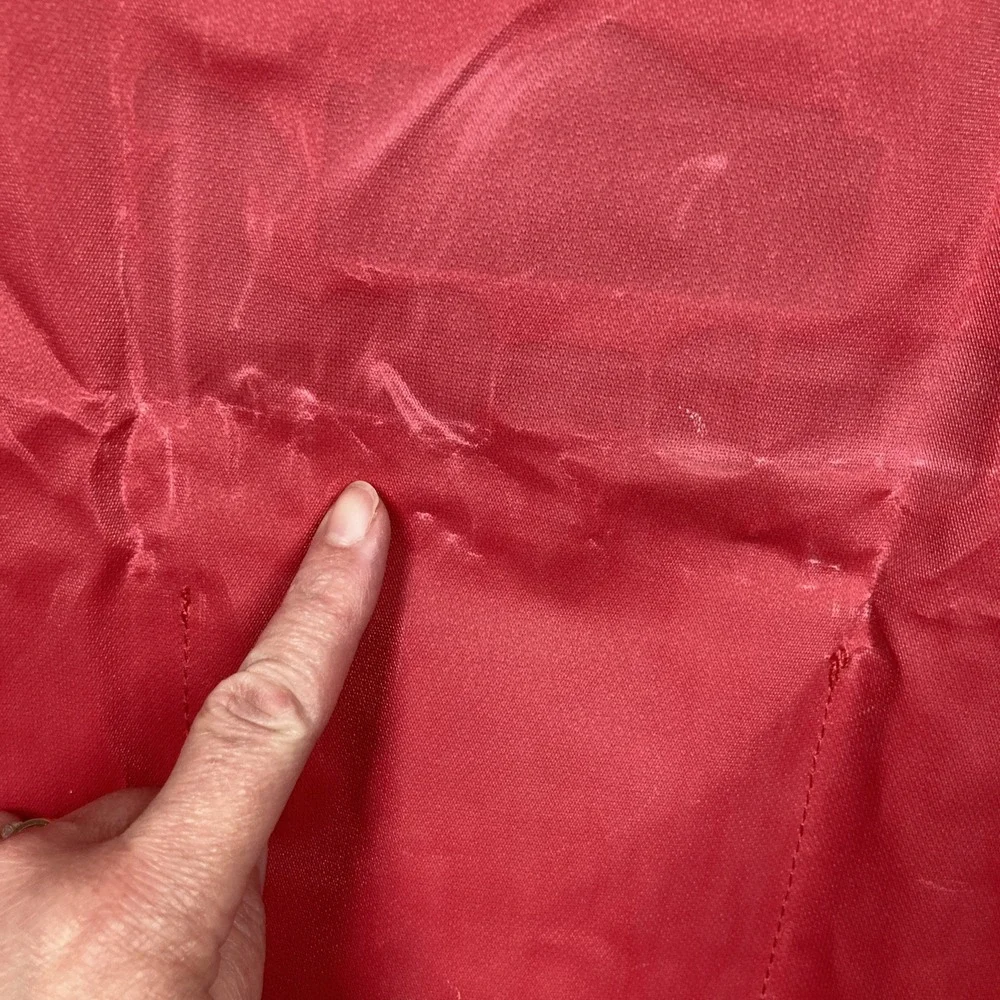 Lowe's Build and Grow Kid's Red Smock Project Apron w/ Patches Costume Cosplay
